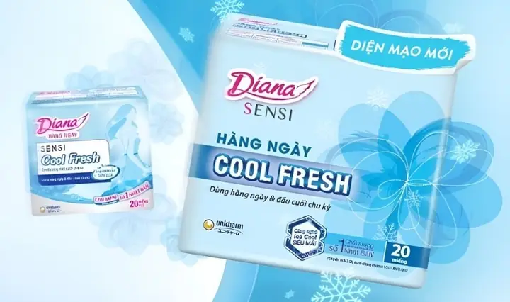 2.1. Băng vệ sinh Diana Sensi Cool Fresh