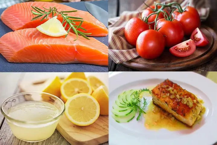 Cá hồi sốt bơ tỏi kiểu truyền thống