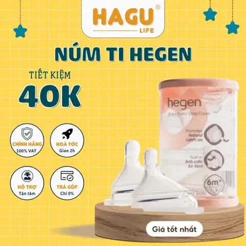 Núm Ti Bình Sữa Hegen Cam Kết Chính Hãng Núm Ti Bình Sữa Hegen Cam Kết Chính Hãng