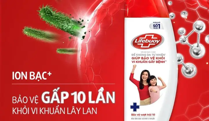10. Sữa Tắm Gội Lifebuoy