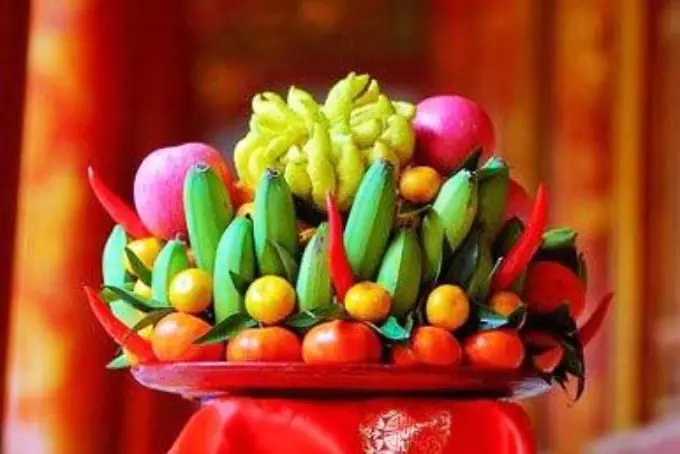 1. Mâm ngũ quả miền Bắc ngày Tết