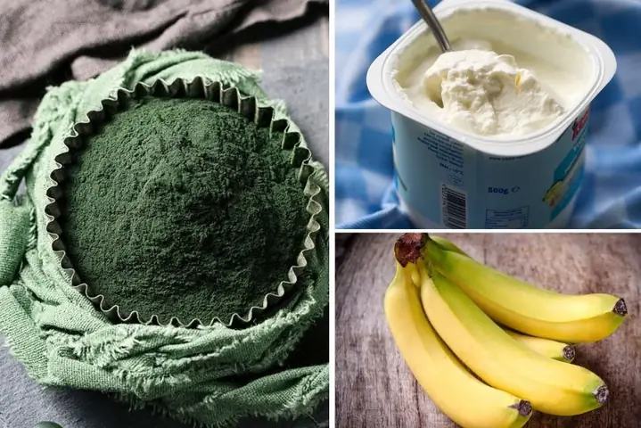 9Cách làm mặt nạ tảo xoắn trị nám với sữa chua, chuối