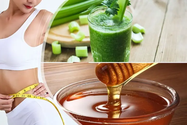 Nước ép cần tây mật ong giảm cân