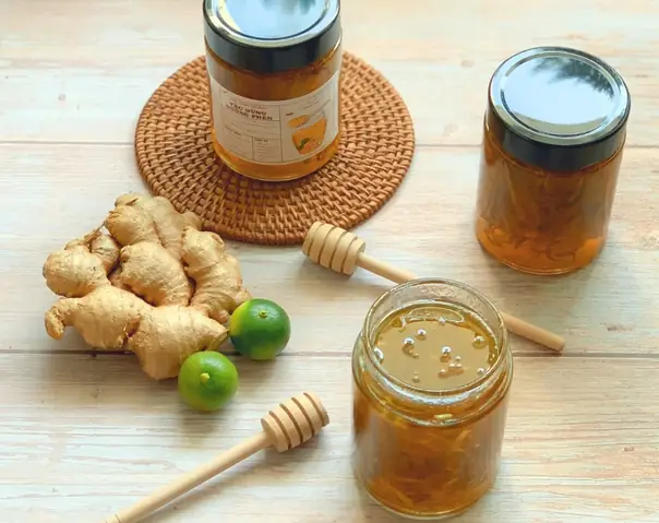 3Cách làm tắc gừng mật ong đường phèn 3Cách làm tắc gừng mật ong đường phèn