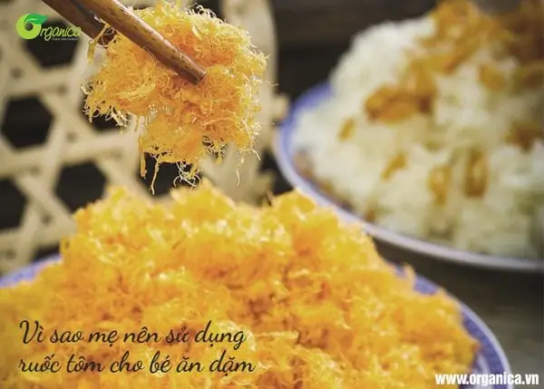 Vì sao mẹ nên sử dụng ruốc tôm cho bé ăn dặm?