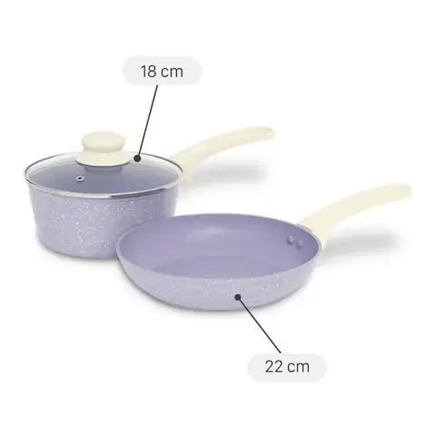 Bộ chảo quánh nhôm chống dính Green Cook GCS247-T2