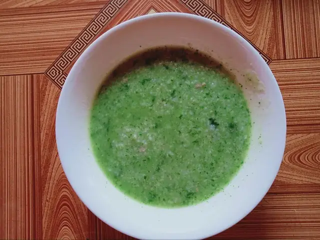 Cháo Đậu Phụ Non Cho Bé Ăn Dặm Kèm Thịt Vịt, Cải Thảo