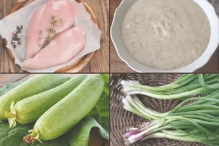 Cháo gà với mướp hương