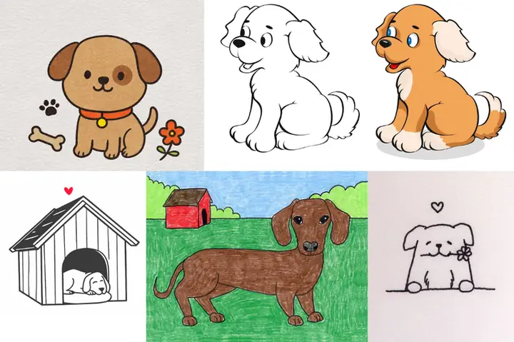 Mẹo Sáng Tạo Khi Vẽ Con Chó Đơn Giản