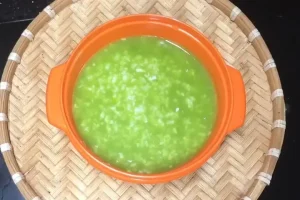 4.9 Cháo cá lóc với bí xanh