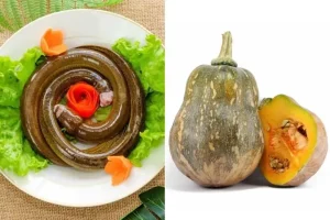 4.1. Cháo lươn nấu với bí đỏ