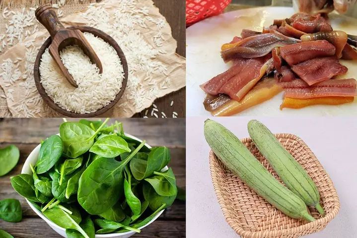 1cháo Lươn, Mướp Hương Và Rau Mồng Tơi (công Thức Chia Sẻ Từ Người Dùng) 1cháo Lươn, Mướp Hương Và Rau Mồng Tơi (công Thức Chia Sẻ Từ Người Dùng)