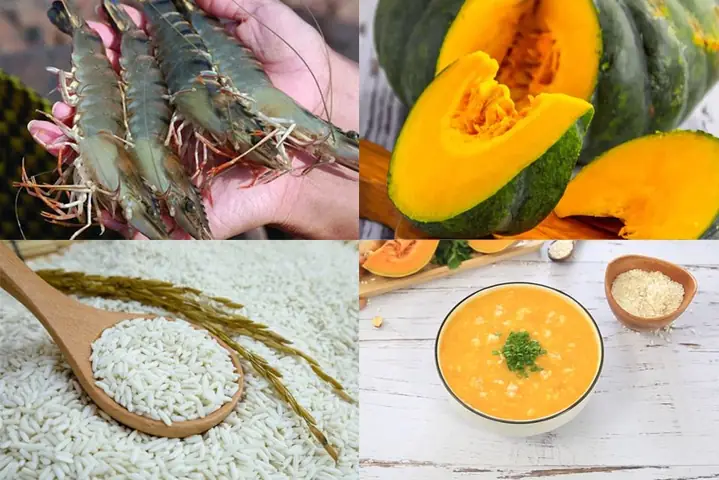 1cháo Tôm Bí Đỏ Giàu Dinh Dưỡng Cho Bé (công Thức Chia Sẻ Bởi Người Dùng)