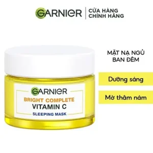 Mặt Nạ Ngủ Garnier Tinh Chất Sữa Chua Hỗ Trợ Dưỡng Trắng Da Light Complete Yoghurt Sleeping Mask 50ml