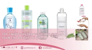 Nước tẩy trang giá học sinh an toàn cho da nhạy cảm.