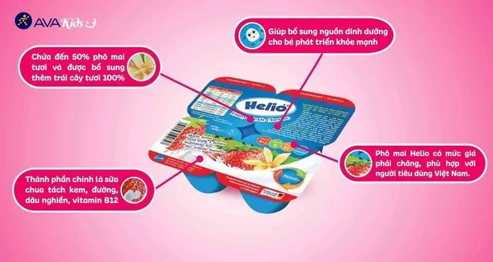 Phô Mai Tươi Trái Cây Helio