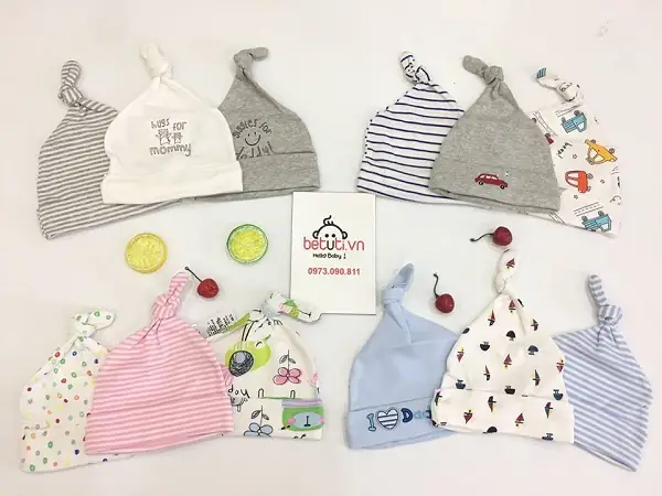 2. Các loại mũ, yếm, bao tay chân