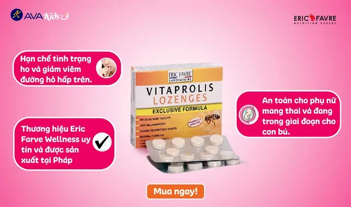 Kẹo Ngậm Ho Vitaprolis Lozenges Kẹo Ngậm Ho Vitaprolis Lozenges
