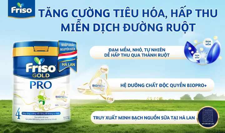 Sữa Friso Gold Pro 4 Cho Bé Trên 3 Tuổi