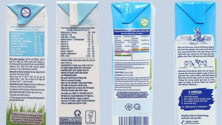 21 Hộp Sữa Không Đường Bao Nhiêu Calo