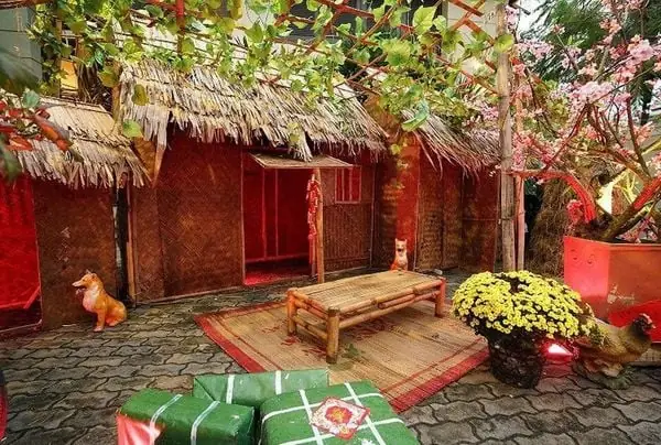 Trang Trí Tết Bằng Những Tiểu Cảnh Tết Xưa