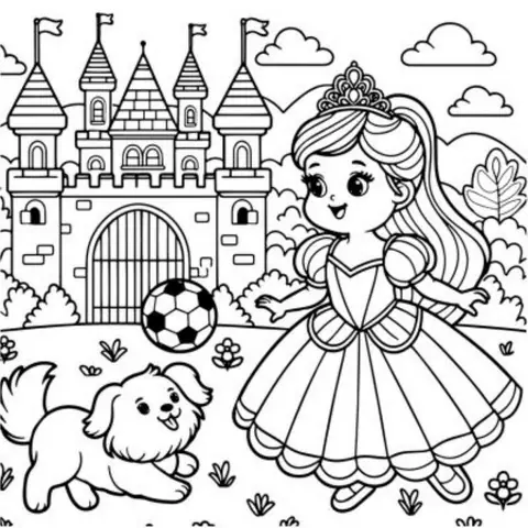 1tranh Tô Màu Công Chúa Cho Bé Dễ Thương 1tranh Tô Màu Công Chúa Cho Bé Dễ Thương
