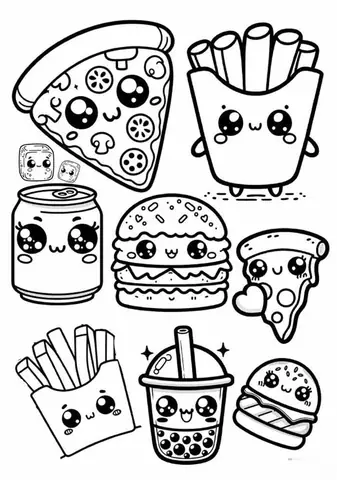 Hướng Dẫn Chọn Tranh Tô Màu Đồ Ăn Vặt Phù Hợp Lứa Tuổi