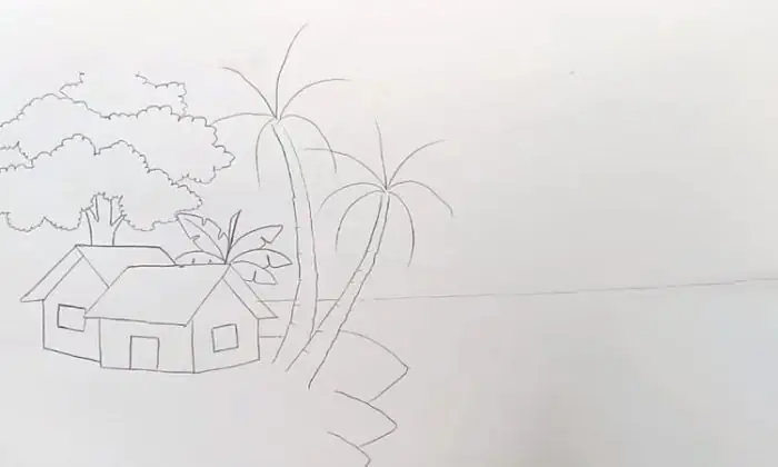 Tranh Vẽ Phong Cảnh Làng Quê Bằng Bút Chì Đơn Giản Nhưng Mang Vẻ Đẹp Tinh Tế, Đậm Chất Quê Hương. Tranh Vẽ Phong Cảnh Làng Quê Bằng Bút Chì Đơn Giản Nhưng Mang Vẻ Đẹp Tinh Tế, Đậm Chất Quê Hương.