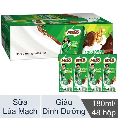 Thùng 48 Hộp Sữa Lúa Mạch Milo 180ml Giá Tốt Ở Bách Hoá Xanh Thùng 48 Hộp Sữa Lúa Mạch Milo 180ml Giá Tốt Ở Bách Hoá Xanh