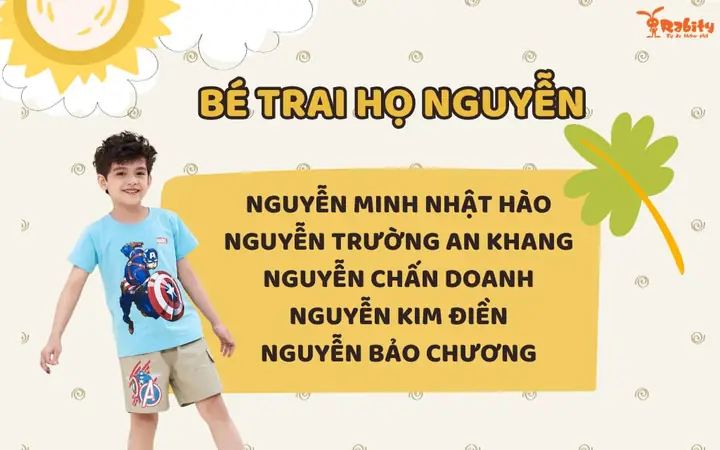 2. Tên Hay Cho Bé Trai Họ Nguyễn 3 Chữ