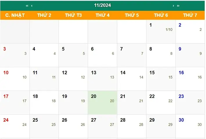 Ngày Nhà Giáo Việt Nam 20 11 2024 Thứ Mấy?