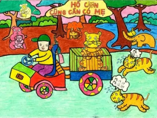 Vẽ Tranh Bảo Vệ Môi Trường Động Vật Hoang Dã