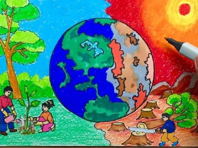 Chủ Đề Vẽ Tranh Bảo Vệ Trái Đất