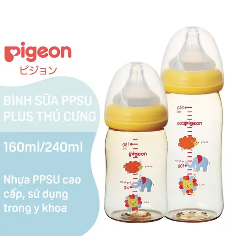 Bã¬nh Sữa Pigeon Ppsu Plus Hã¬nh Th㺠Cæ°ng Dung Tãch 240 Ml Bã¬nh Sữa Pigeon Ppsu Plus Hã¬nh Th㺠Cæ°ng Dung Tãch 240 Ml