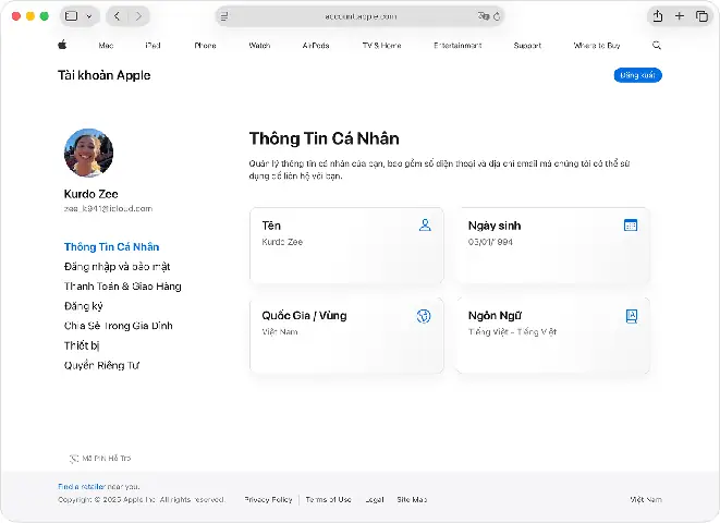 Cập Nhật Ngày Sinh Liên Kết Với Tài Khoản Apple - Bộ Phận Hỗ Trợ ...