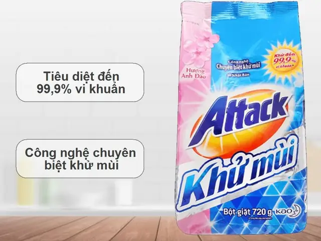 10. Bột Giặt Attack