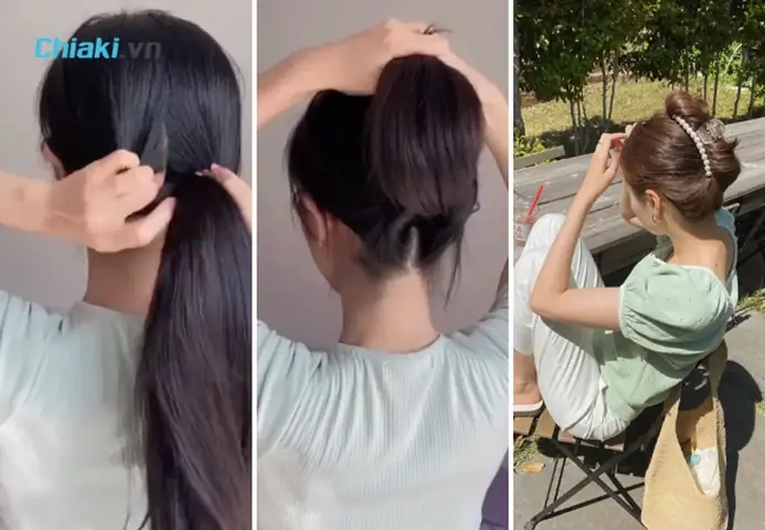 11. Kẹp Càng Cua Cho Tóc Dài