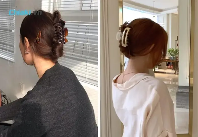 14. Cách Dùng Kẹp Càng Cua Cho Tóc Mỏng