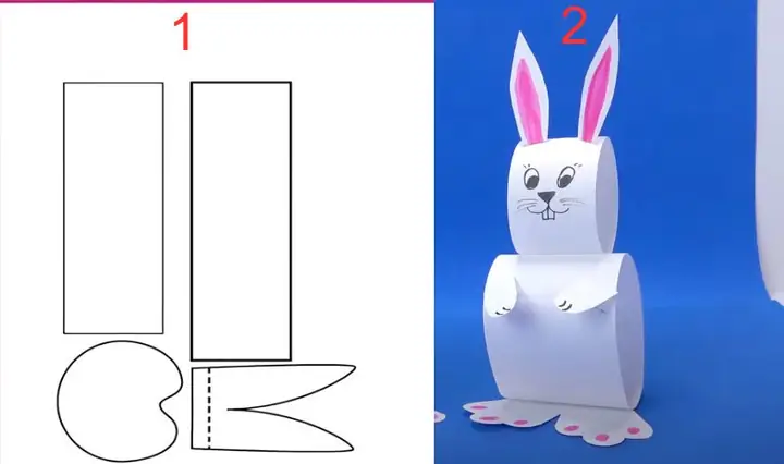 Làm Con Thỏ Bằng Giấy Đơn Giản