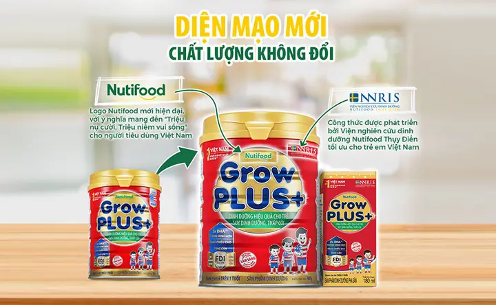 Sữa Grow Plus Đỏ 900g Chính Hãng Nutifood - Giá Rẻ Nhất