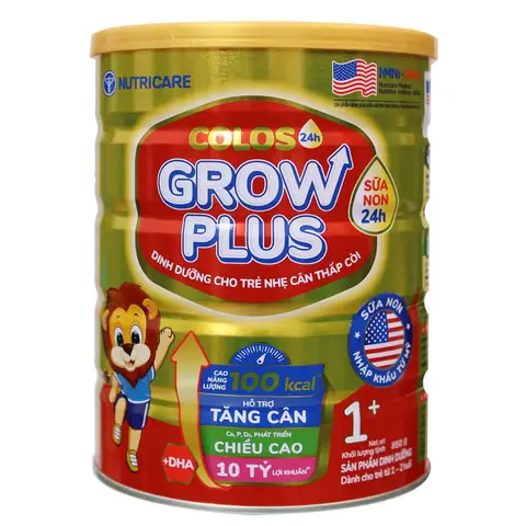 Sữa Colos Grow Plus 1+ 850g (1-2 Tuổi)