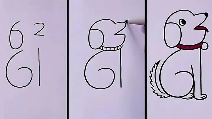 Cách Vẽ Con Chó Bằng Số