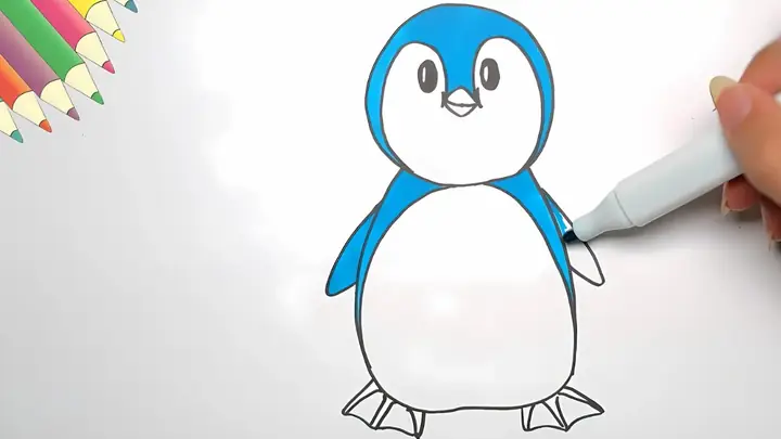 Cách Vẽ Con Chim Cánh Cụt Dễ Thương