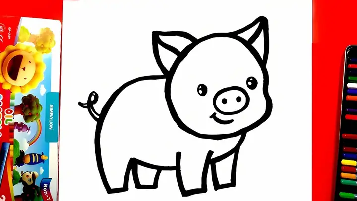 Cách Vẽ Con Heo Ủn Ỉn