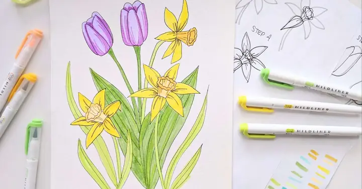 30 Cách Vẽ Hoa Đơn Giản, Đẹp Nhất 30 Cách Vẽ Hoa Đơn Giản, Đẹp Nhất