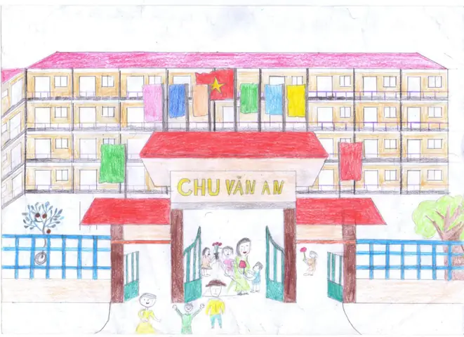 Hình Ảnh Cho Cách Vẽ Ngôi Trường Tiểu Học: