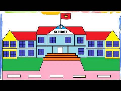 Hình Ảnh Cho Cách Vẽ Ngôi Trường Tiểu Học: