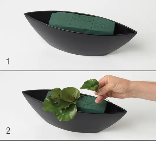 Cách Cắm Hoa Ly Trên Đĩa Thuyền Dài