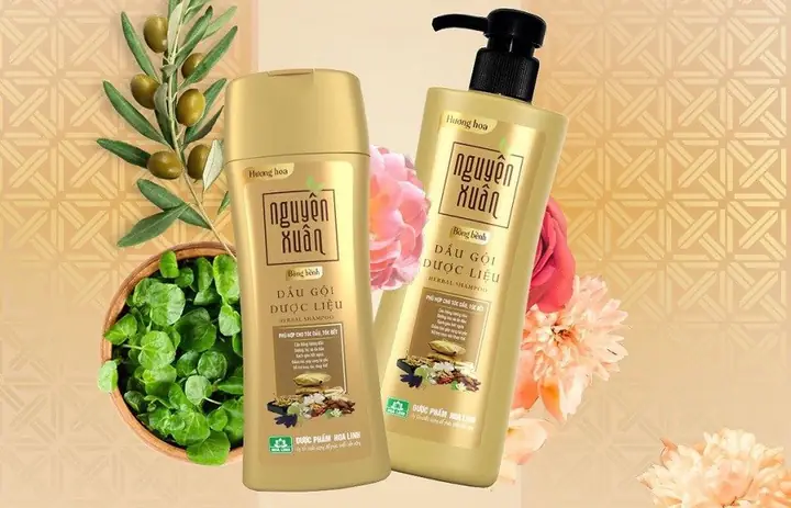 Dầu Gội Nguyên Xuân Chai Vàng (tóc Nhanh Bết) Dầu Gội Nguyên Xuân Chai Vàng (tóc Nhanh Bết)