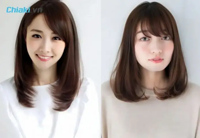 13. Kiểu Tóc Duỗi Cúp Mái Lệch 13. Kiểu Tóc Duỗi Cúp Mái Lệch